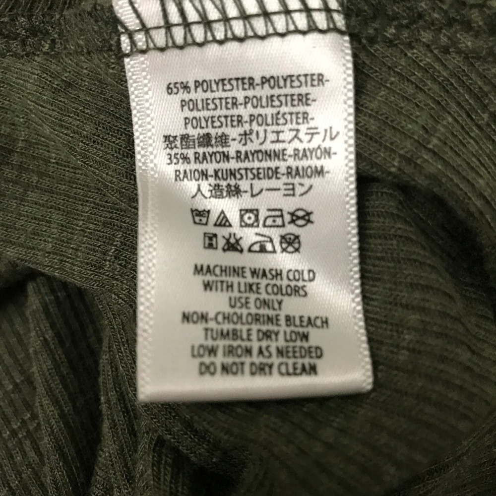 ๐ดFree People Green Ribbed Tank Top Racer Back S - Picture 6 of 7
